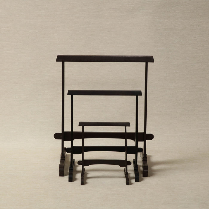Frame Easel in dark stained teak