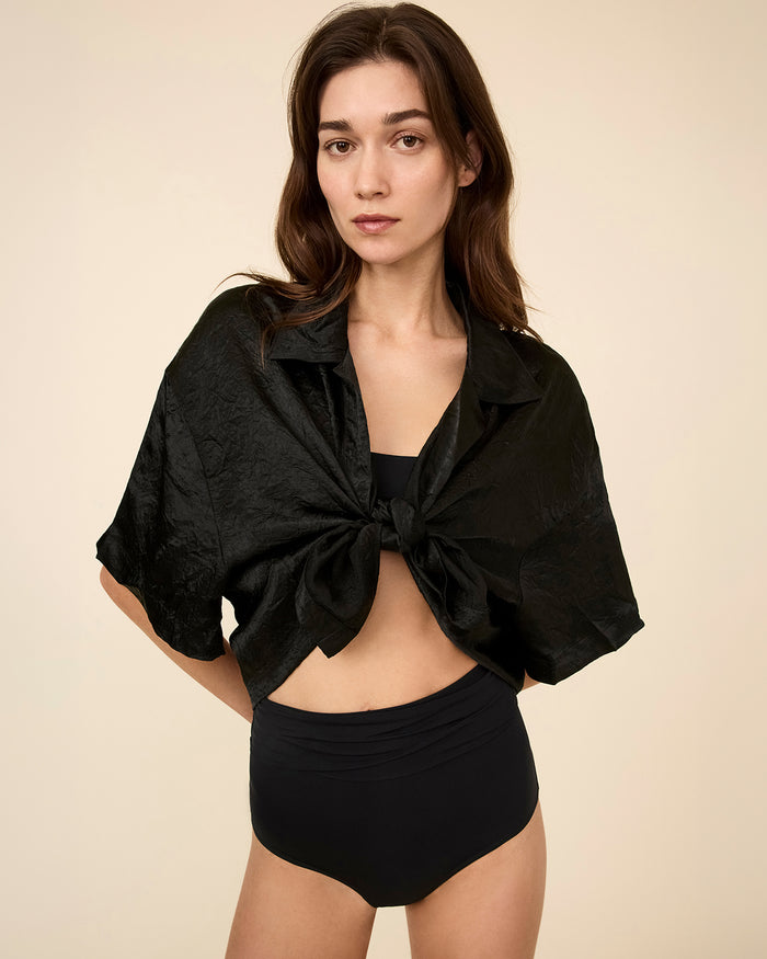 FRANKIE BIKINI TOP BLACK