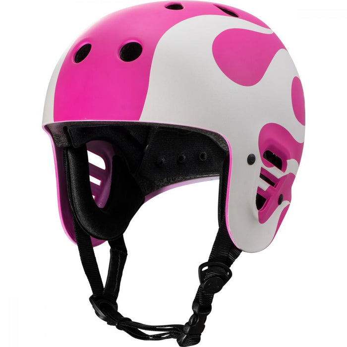 Full Cut Gonz Flame Helmet (Purple/White)