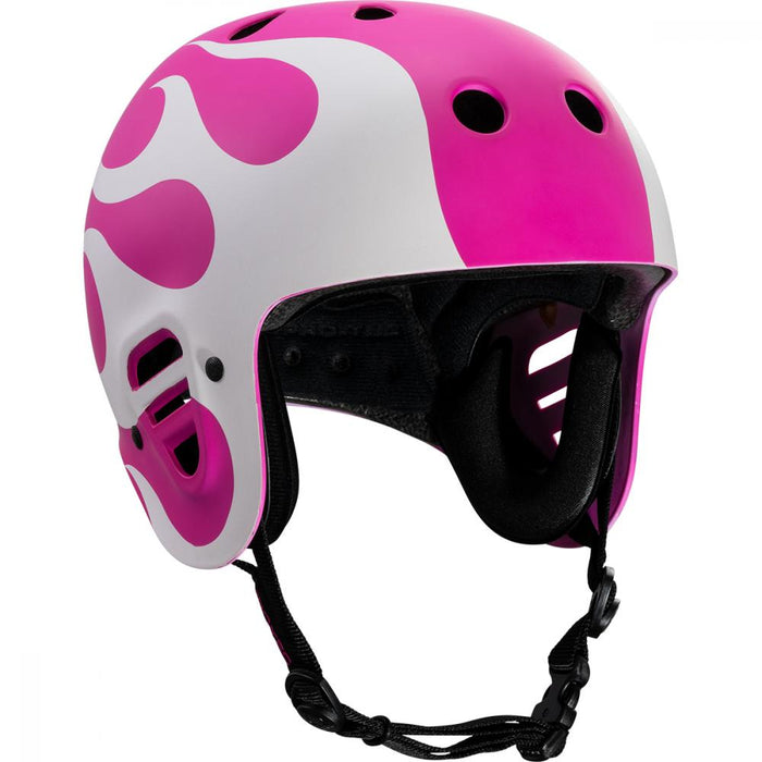 Full Cut Gonz Flame Helmet (Purple/White)