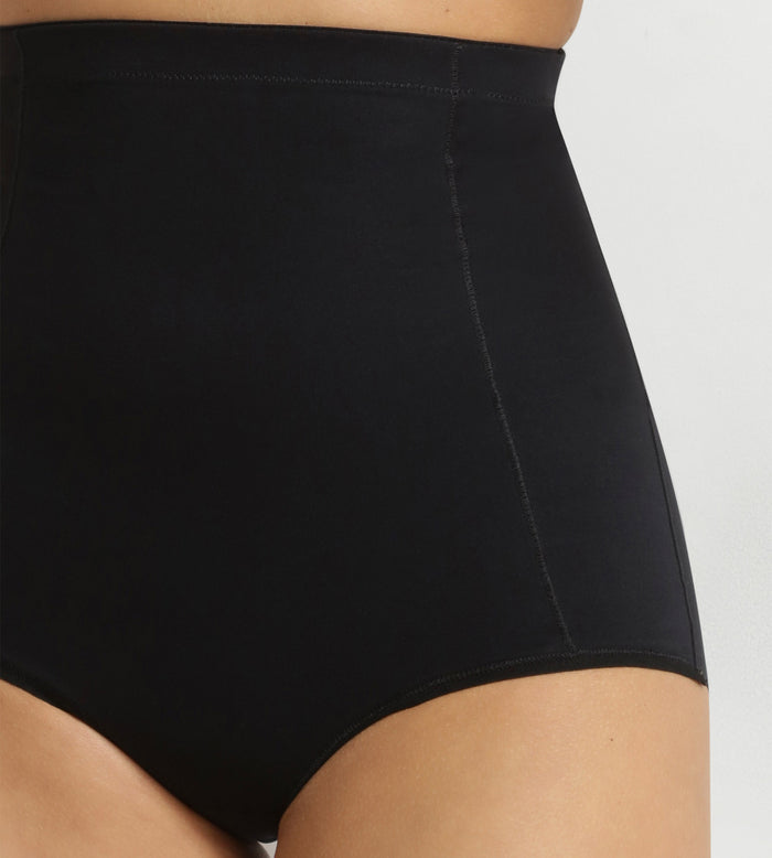 Gaine taille haute femme en microfibre Noir Dim Silhouette Contour