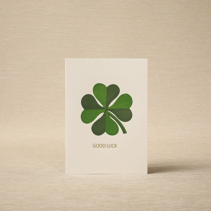 Good Luck Clover Card