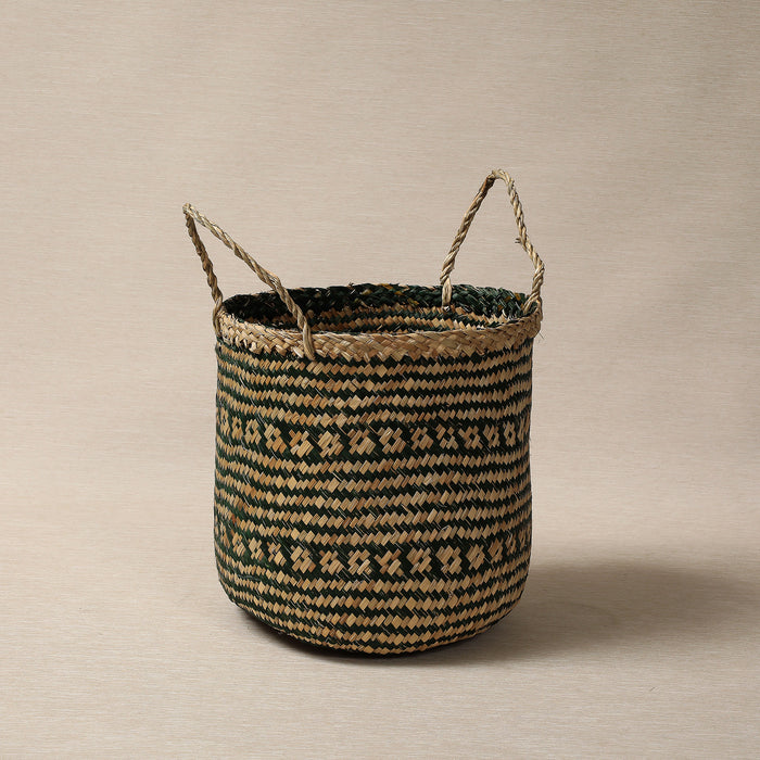 Green Vietnamese Flower Basket