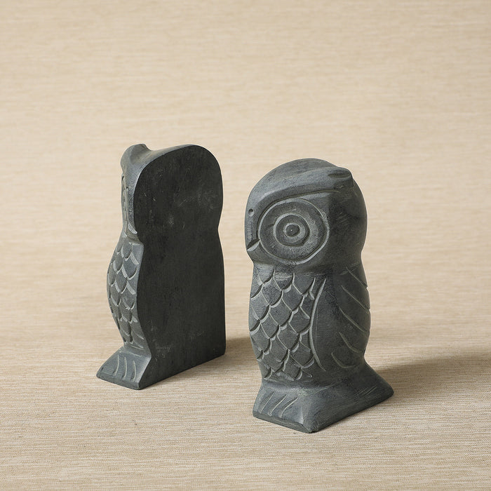 Grey owl greystone bookends