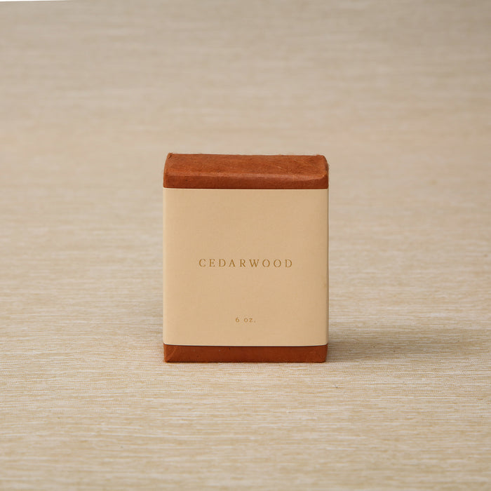 Handmade cedarwood soap, 6oz