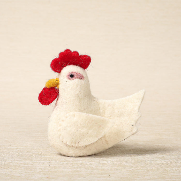 Hen finger puppet