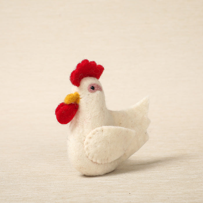 Hen finger puppet
