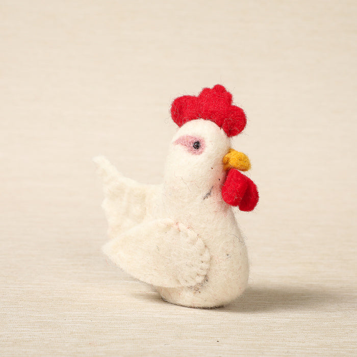 Hen finger puppet