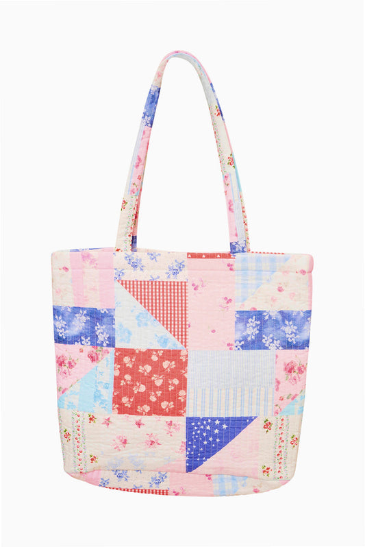 Henderson Patchwork Print Tote Bag