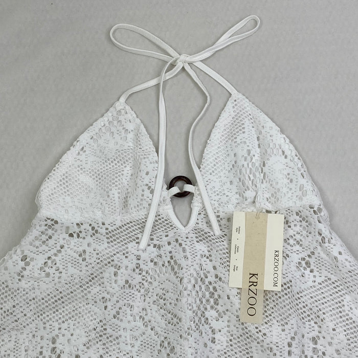 Hollowed-out lace circular strap