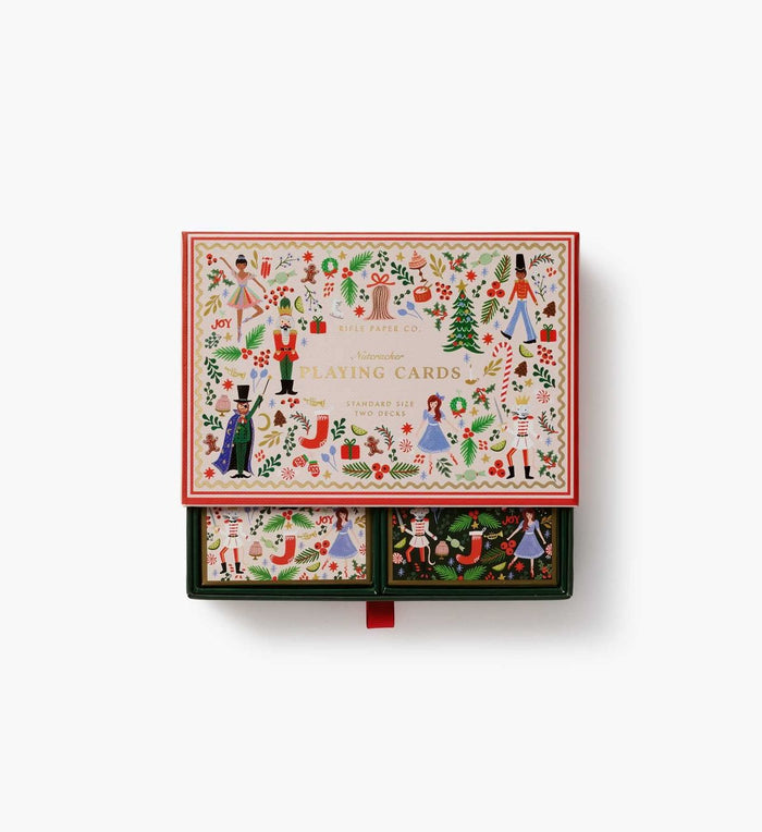 Set of Christmas cards with decorative design on a white background