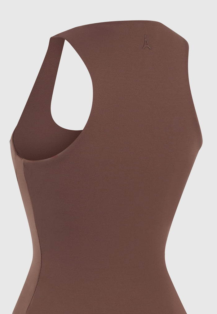eternelle-double-layer-racer-neck-bodysuit-brown