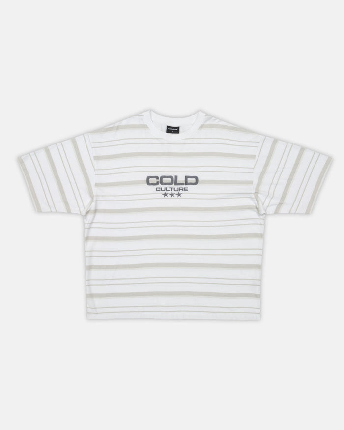 INTERNATIONAL STARS TEE BLACK STRIPPED - COLD CULTURE