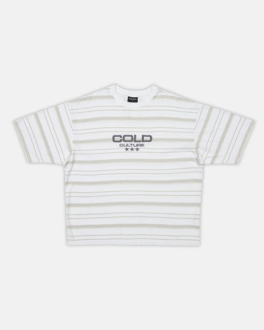 INTERNATIONAL STARS TEE BLACK STRIPPED - COLD CULTURE