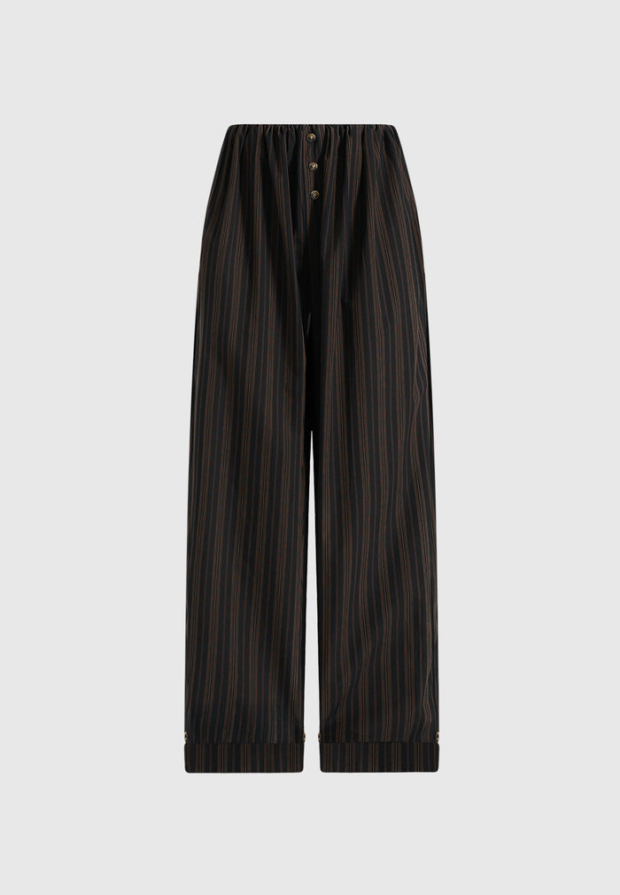 ivanna-elasticated-wide-leg-striped-cotton-trousers-black-brown