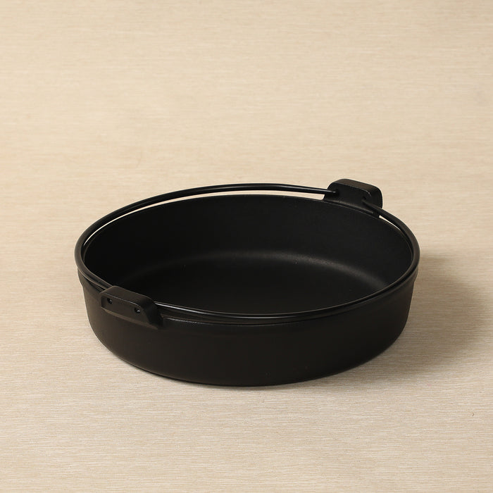 Iwachu 24cm iron Sukiyaki stock pot with handles