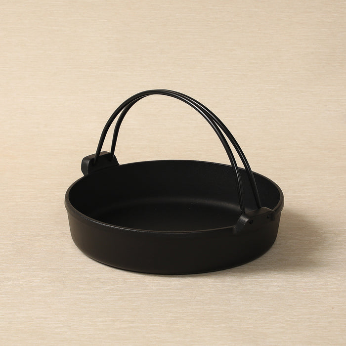 Iwachu 24cm iron Sukiyaki stock pot with handles