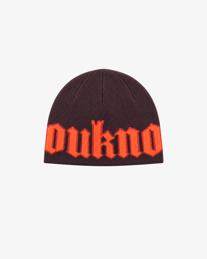 Jacquard Beanie | Brown