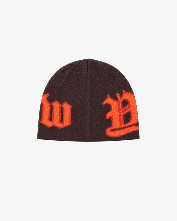 Jacquard Beanie | Brown