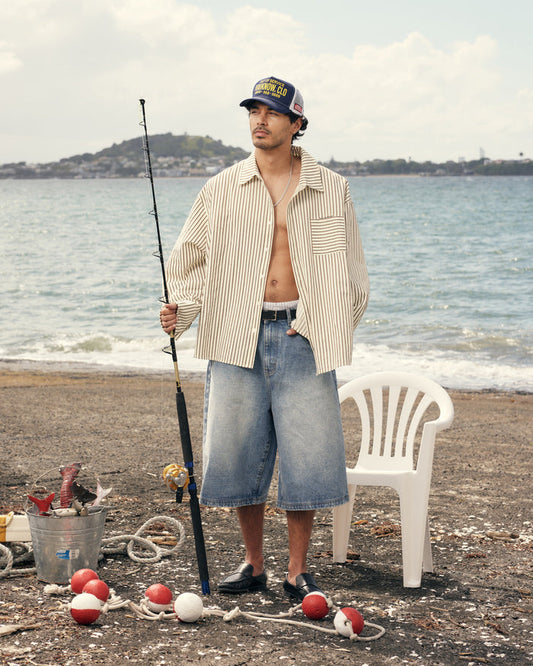 Jumbo Jorts | Mid Blue Wash