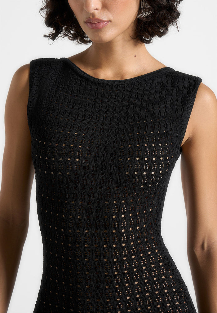 keyla-pointelle-mini-dress-with-belt-black