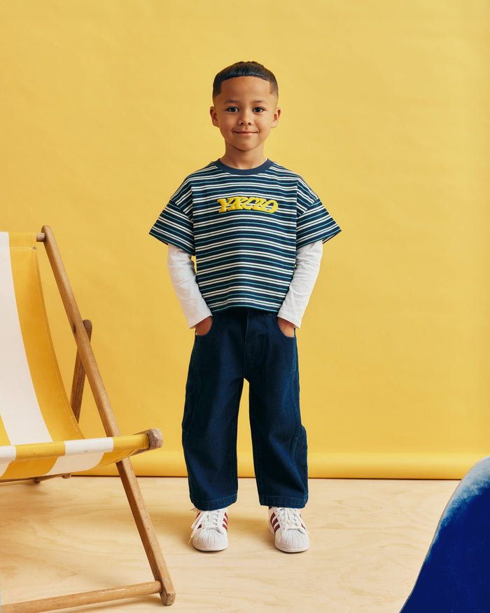 Kids Barrel Leg Jeans | Indigo Denim