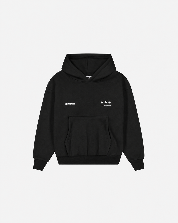 Kids Big Back Hoodie | Black