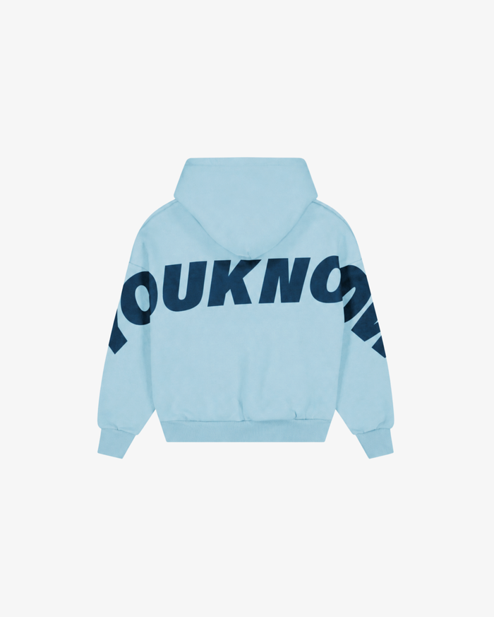 Kids Big Back Hoodie | Light Blue