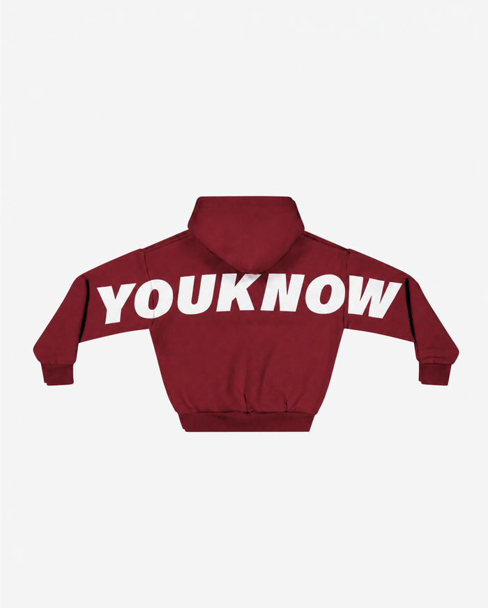 Kids Big Back Hoodie | Maroon