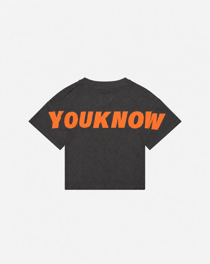 Kids Big Back Tee | Charcoal