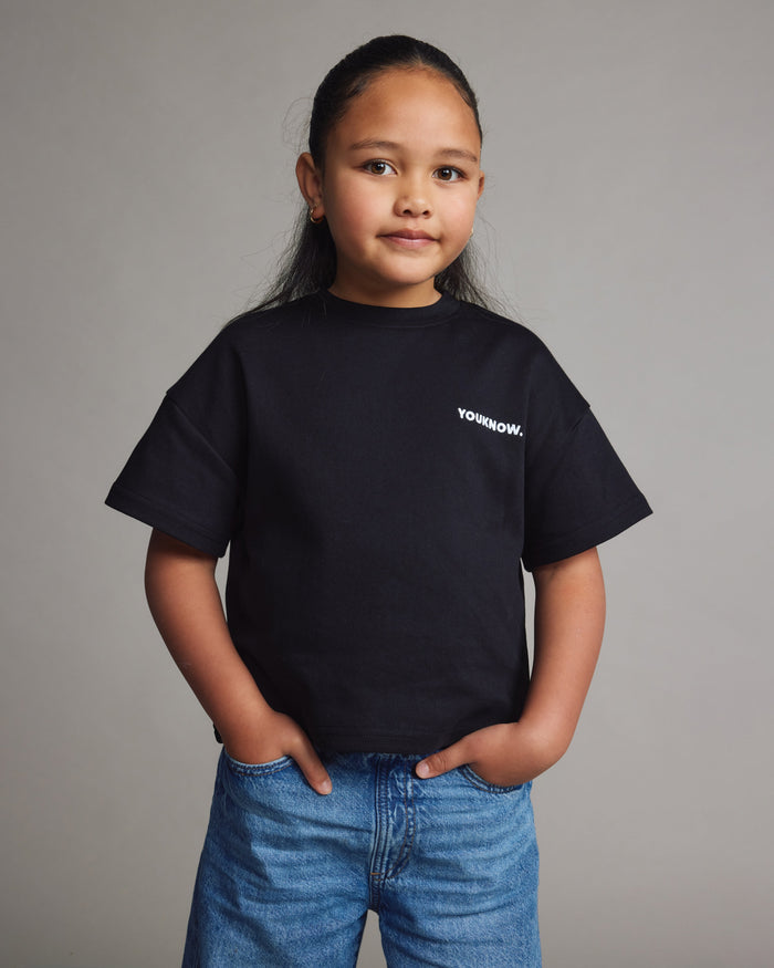 Kids Core Box Tee | Black