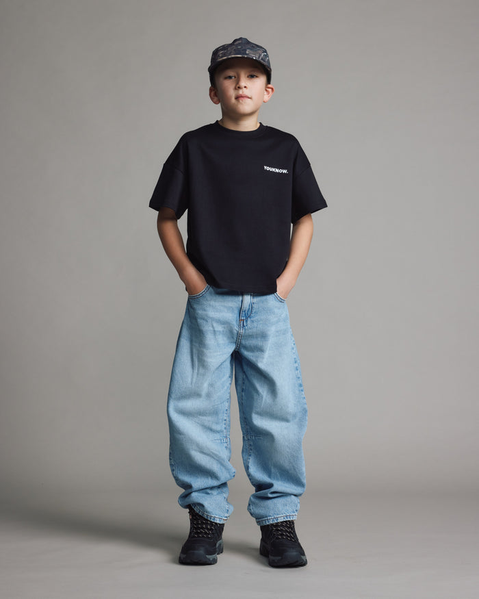 Kids Core Box Tee | Black