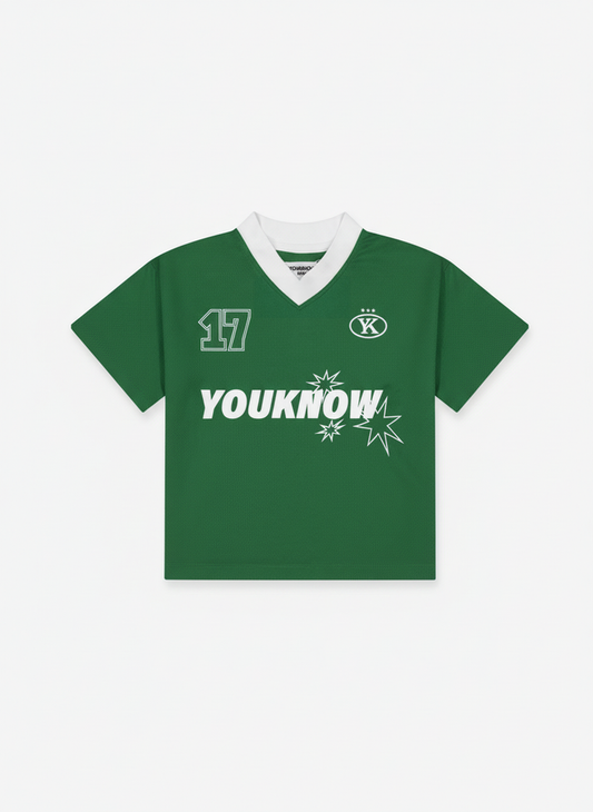 Kids Football Top | Kelly Green