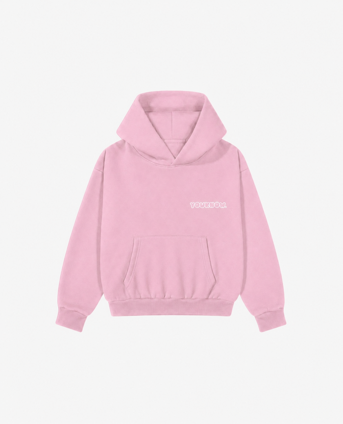 Kids Sunset Box Hoodie | Pink