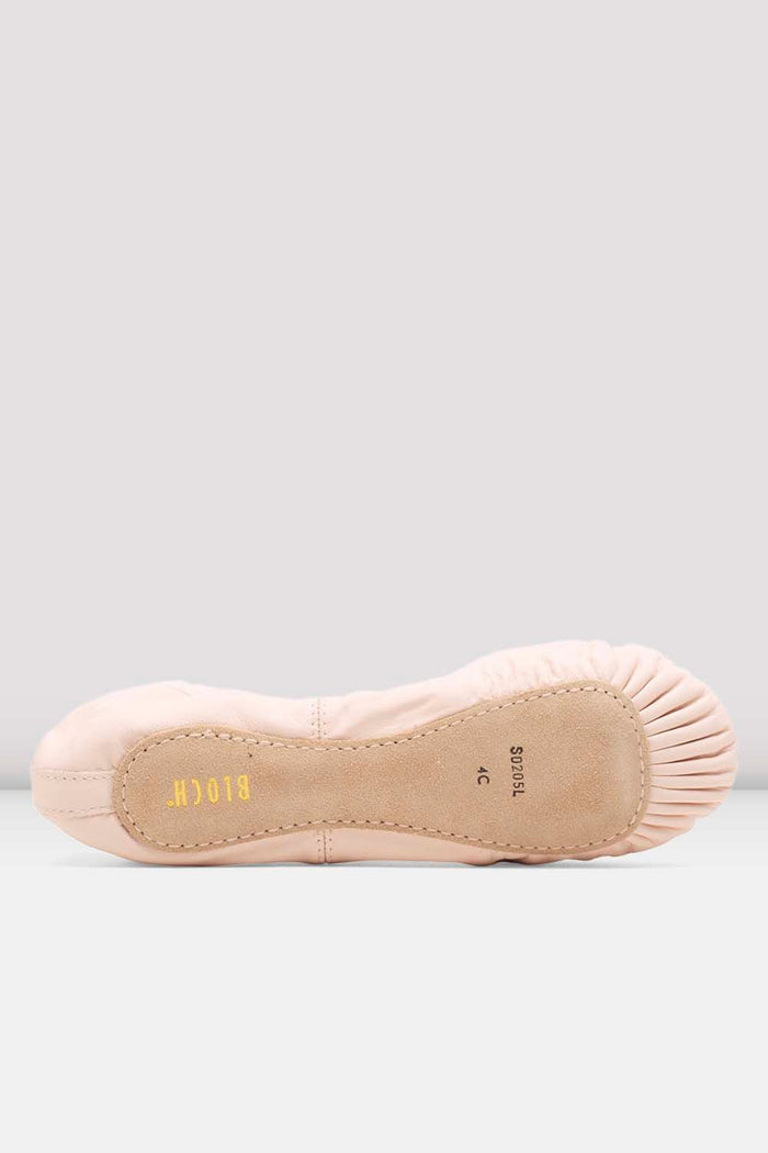 Ladies Dansoft Leather Ballet Shoes