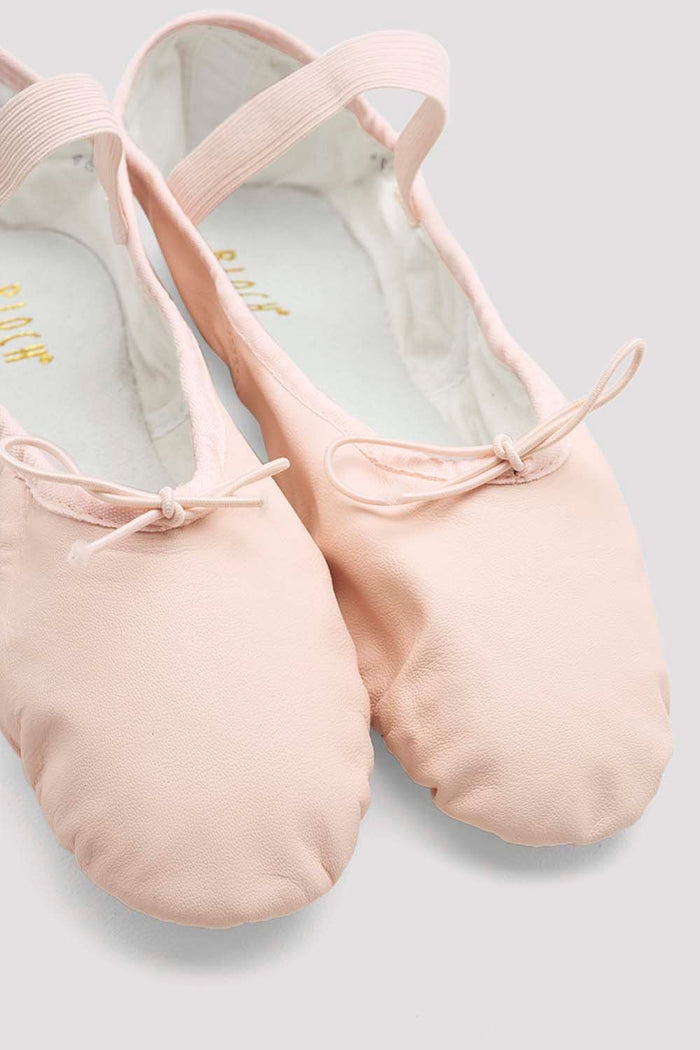 Ladies Dansoft Leather Ballet Shoes
