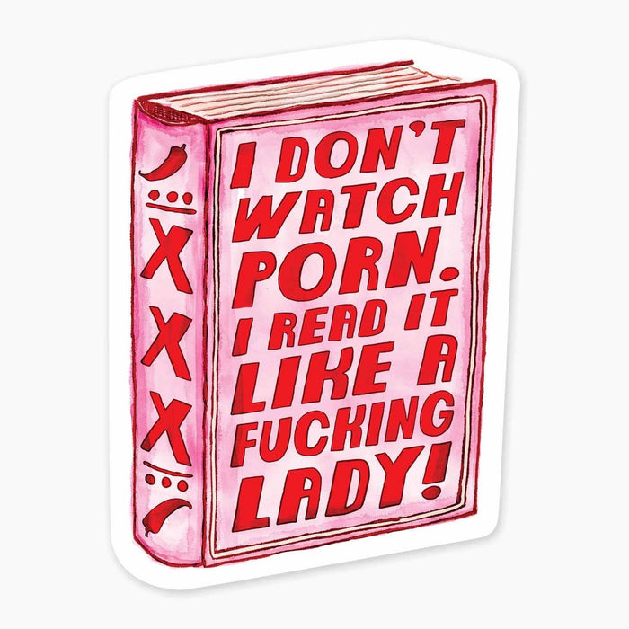 Pink book with red text on a white background