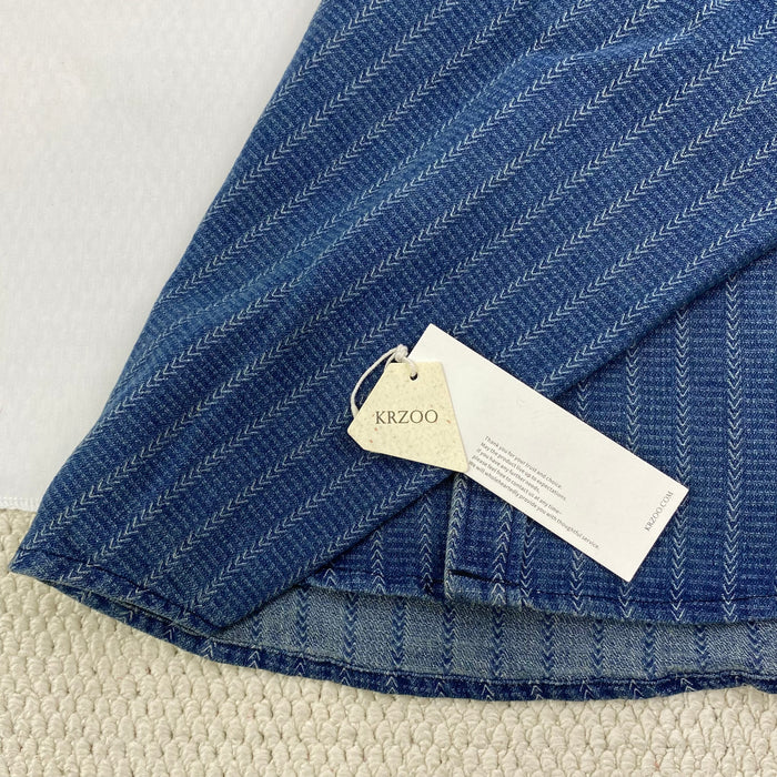 Lazy denim long-sleeved shirt jacket