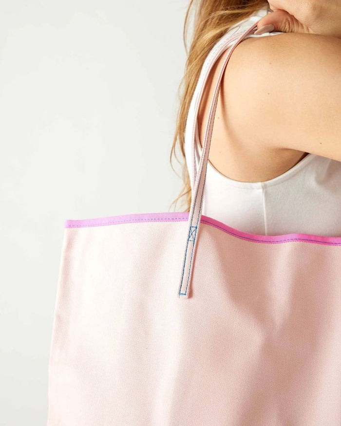 Le Canvas Tote - Sorbet Pink - Mer Sea - Hank & Sylvie's
