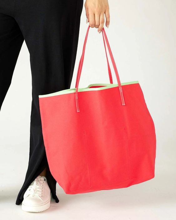 Le Canvas Tote - Watermelon - Mer Sea - Hank & Sylvie's