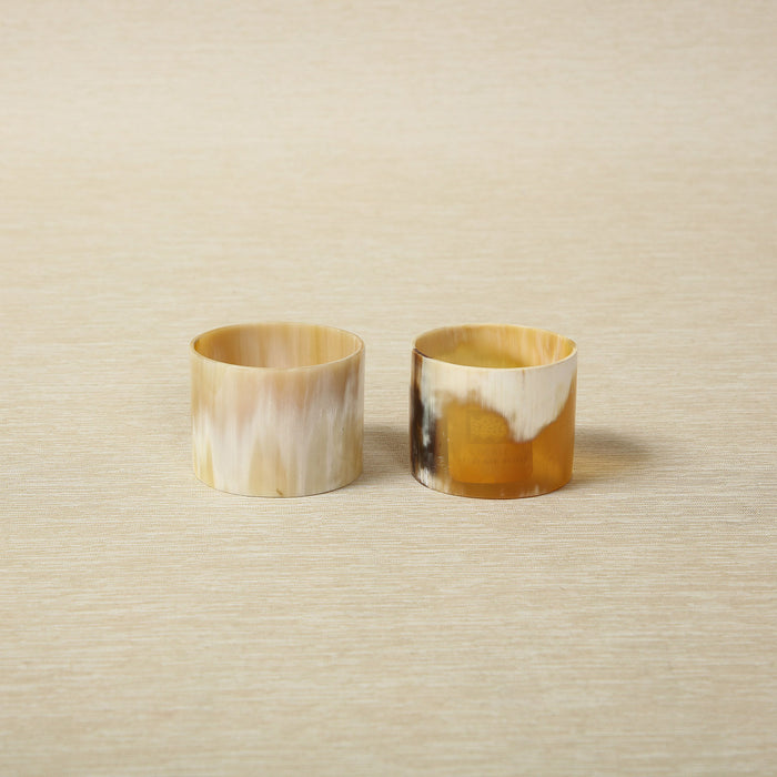 Light horn round napkin ring