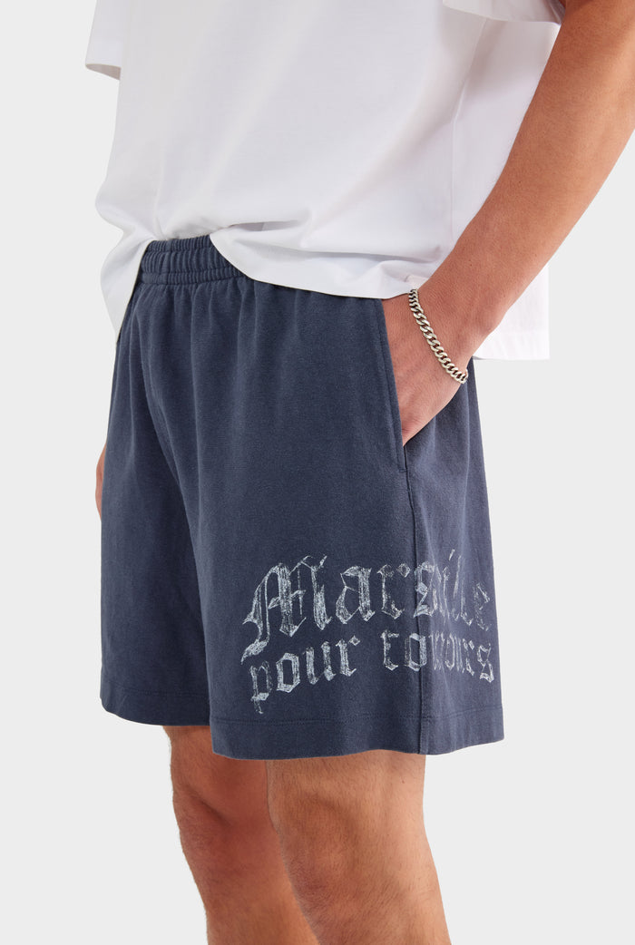 Lightweight Jersey Track Short - Navy - XS