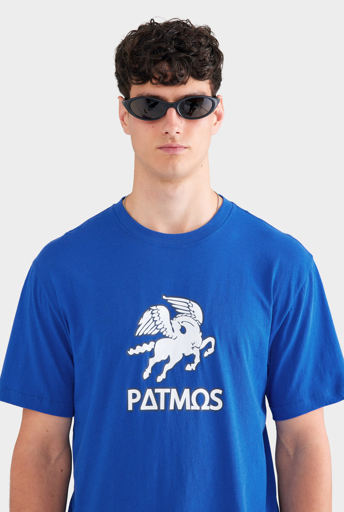 Lightweight Standard T Shirt - Bright Blue/Patmos Pegasus