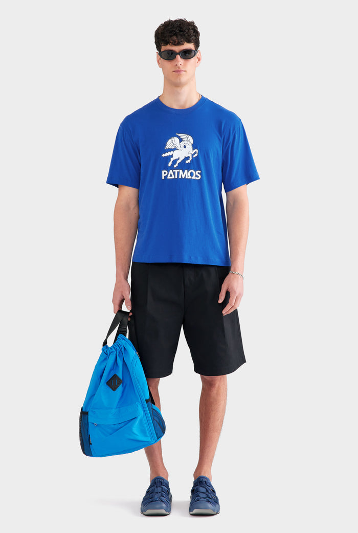 Lightweight Standard T Shirt - Bright Blue/Patmos Pegasus