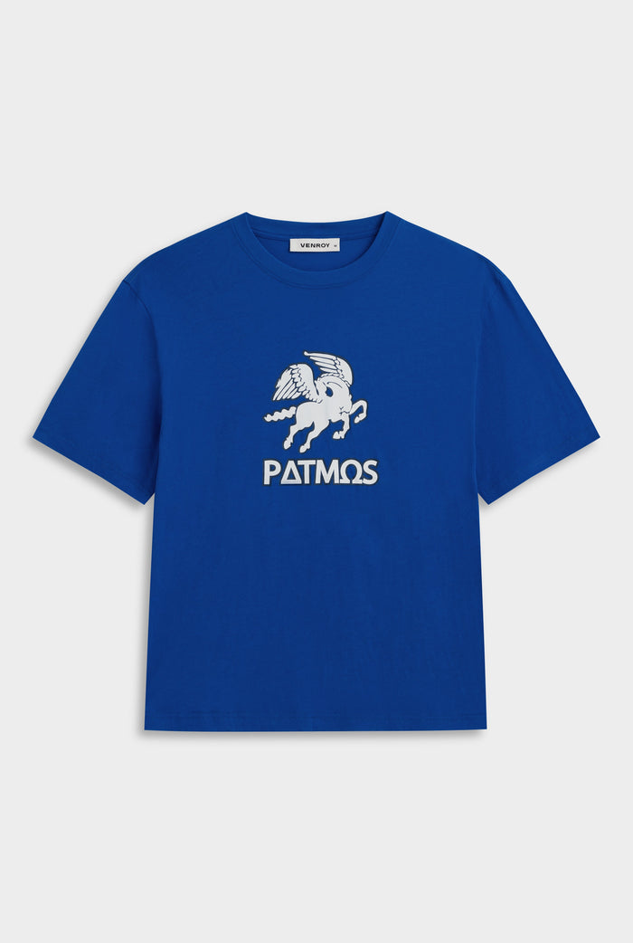Venroy Lightweight Standard T Shirt - Bright Blue/Patmos Pegasus