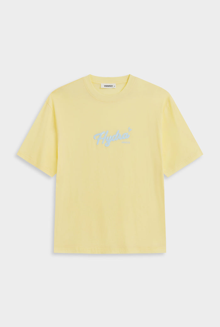 Venroy Lightweight Standard TShirt - Pastel Yellow/Hydra