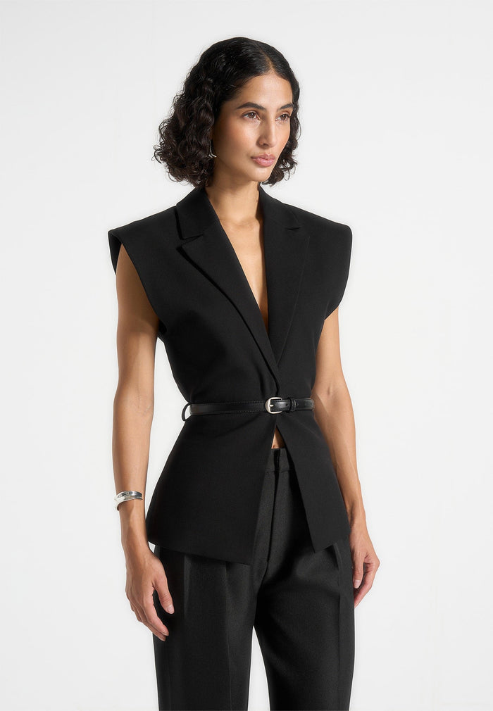 linda-tailored-wide-shoulder-cinched-waistcoat-black