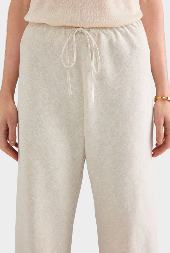 Linen Bias Pant - Sand