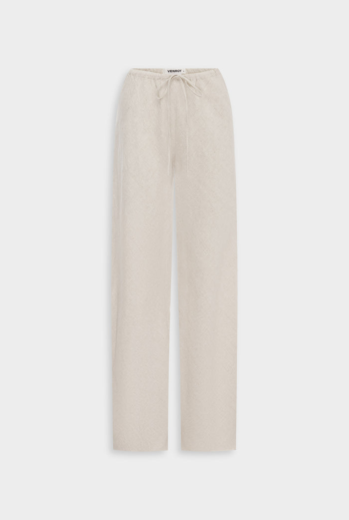 Venroy Linen Bias Pant - Sand