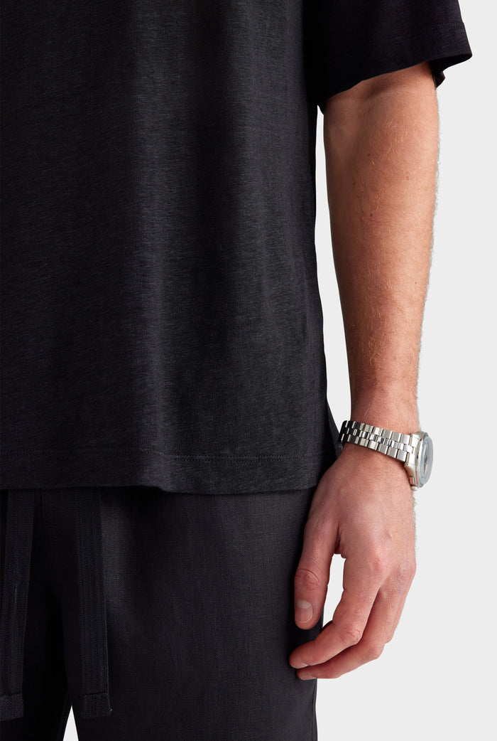 Linen Standard T Shirt - Black